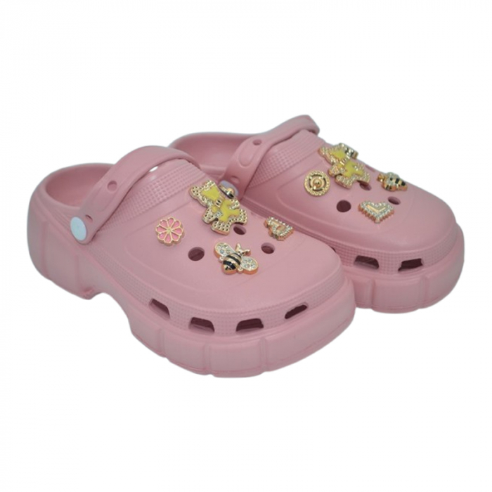 Papuci din spuma EVA, pentru fete, Mini Junior PSF-100625R, Roz [2]