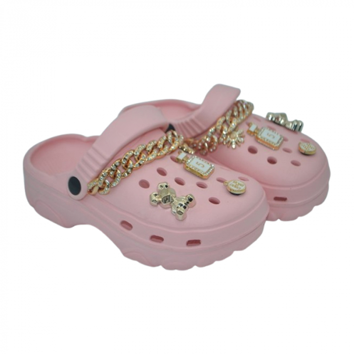 Papuci din spuma EVA, pentru fete, Mini Junior PSF-1006R, Roz [2]