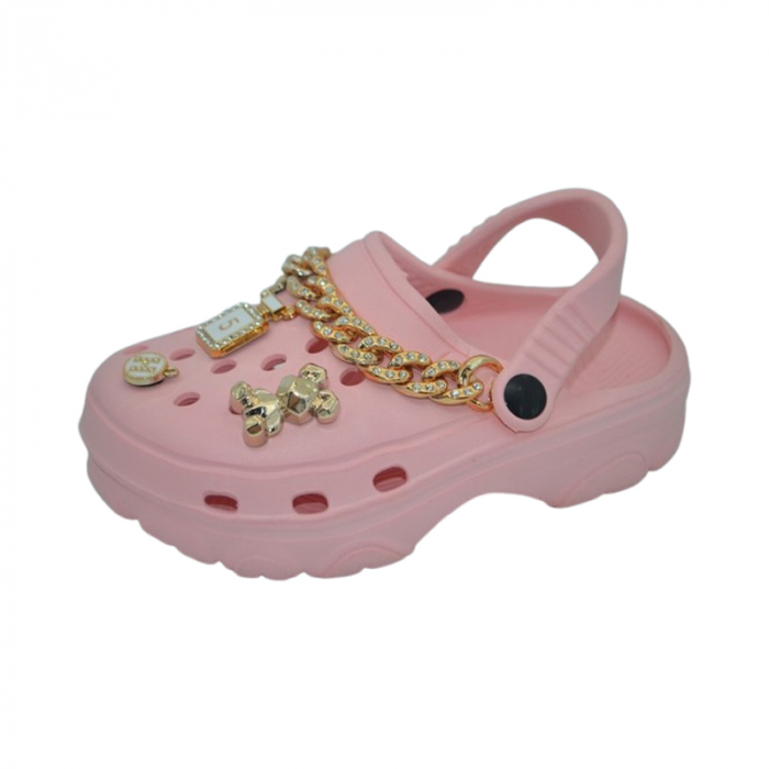 Papuci din spuma EVA, pentru fete, Mini Junior PSF-1006R, Roz [3]