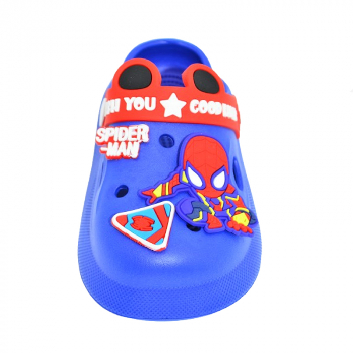 Papuci din spuma EVA Spider Man pentru baieti Mini Junior PAP-MJ3, Albastru [5]