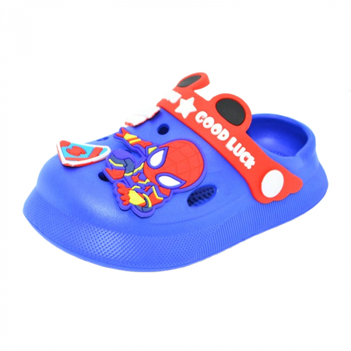 Papuci din spuma EVA Spider Man pentru baieti Mini Junior PAP-MJ3, Albastru [1]