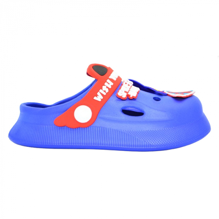 Papuci din spuma EVA Spider Man pentru baieti Mini Junior PAP-MJ3, Albastru [2]