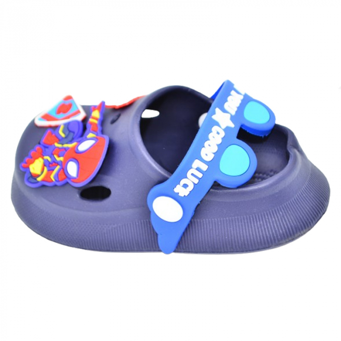 Papuci din spuma EVA Spider Man pentru baieti Mini Junior PAP-MJ4, Bleumarin [5]