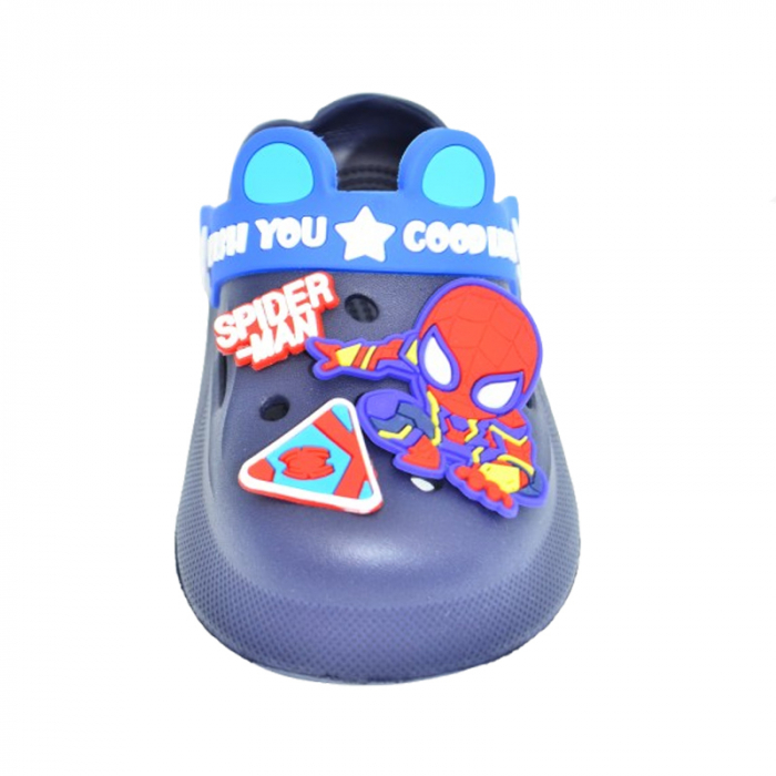 Papuci din spuma EVA Spider Man pentru baieti Mini Junior PAP-MJ4, Bleumarin [2]