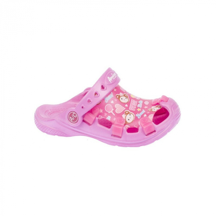 Papuci din spuma pentru copii American Club 352/16R-31, Roz [2]