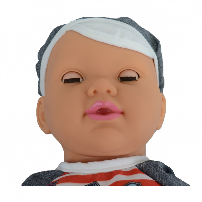 Papusa baiat 60 cm pentru copii 3+ ani Mini Junior PPSA-1, Multicolor [2]