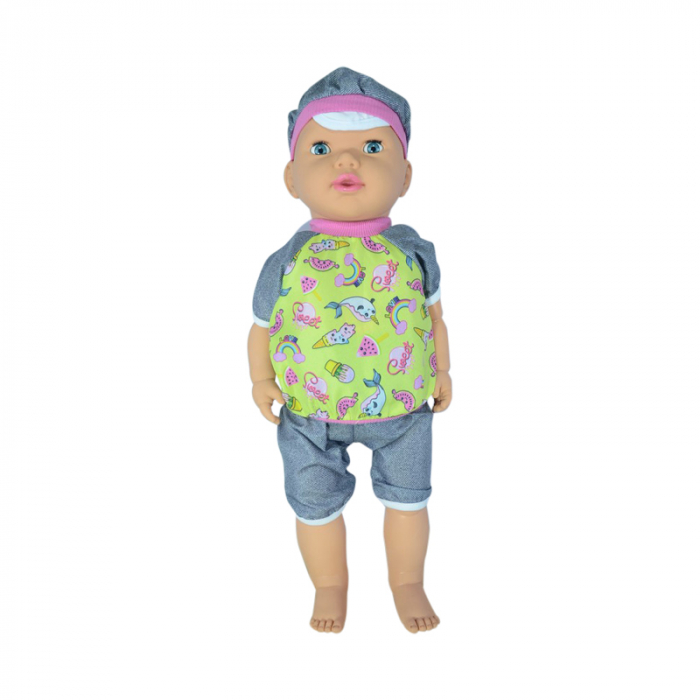 Papusa baietel 60 cm pentru fete 3+ ani Mini Junior 056228-3J, Multicolor [1]