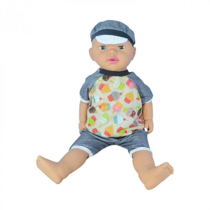 Papusa baietel 60 cm pentru fete 3+ ani Mini Junior 056228-3K, Multicolor [2]