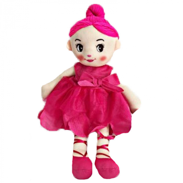 Papusa balerina muzicala de plus RCO WJ720835-F, Fucsia [1]