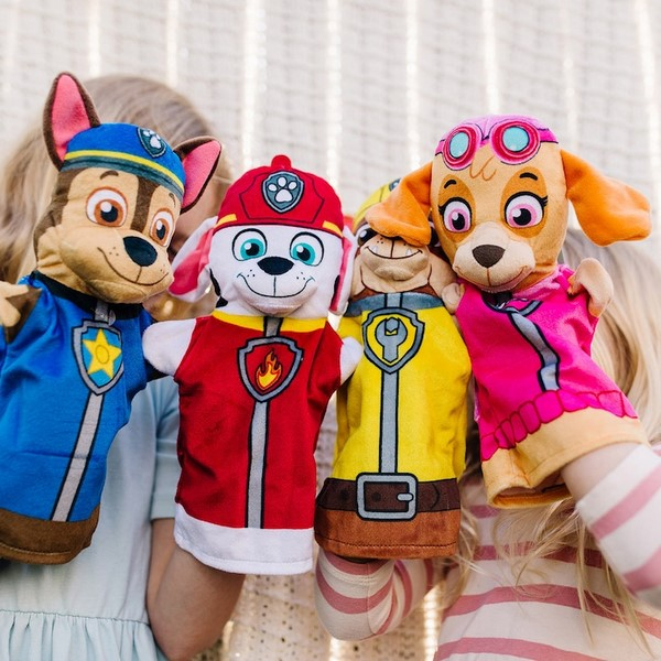 Păpușă de mână, in forma de caine, Paw Patrol, Mini Junior PM0509M2, Rosu [2]