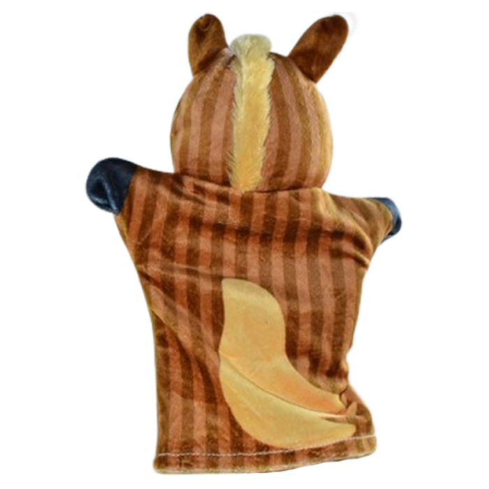 Păpușă de mână, in forma de cal, Mini Junior PM0509C2, Maro [2]