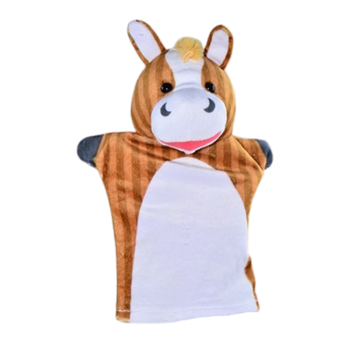 Păpușă de mână, in forma de cal, Mini Junior PM0509C2, Maro [1]