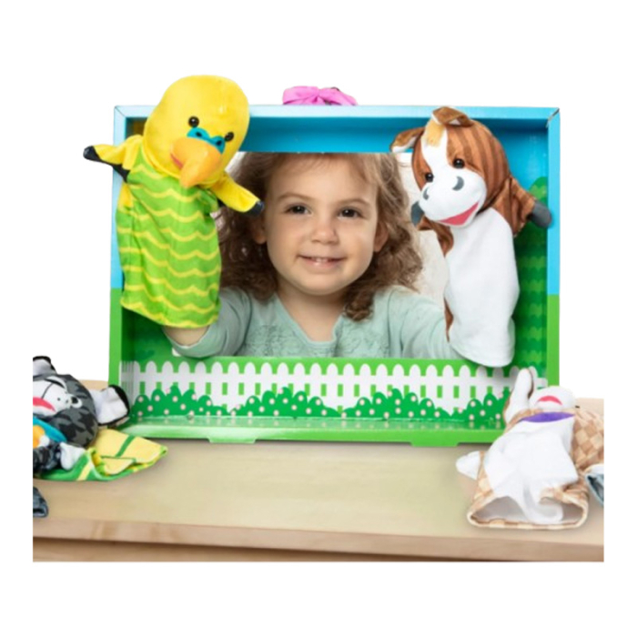 Păpușă de mână, in forma de pisica, Mini Junior PM0509P3, Gri [5]