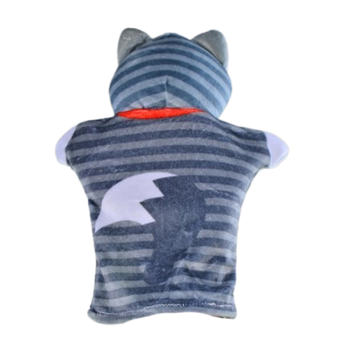 Păpușă de mână, in forma de pisica, Mini Junior PM0509P3, Gri [2]