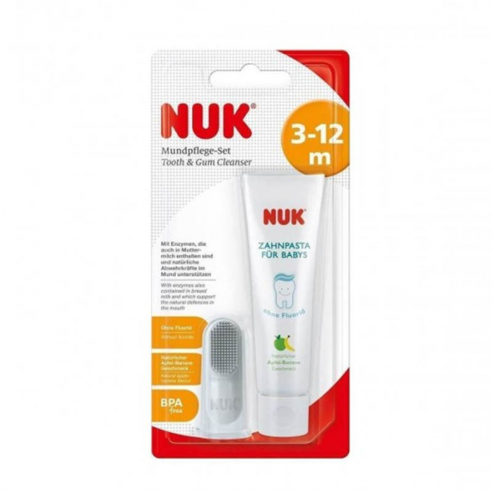 Set de curatare pentru dinti si gingii Nuk 256396, Alb [2]