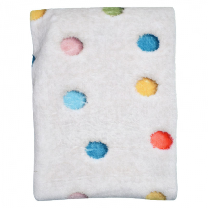 Paturica pufoasa pentru copii 95 x 80 cm Mini Junior 080823, Bej [3]