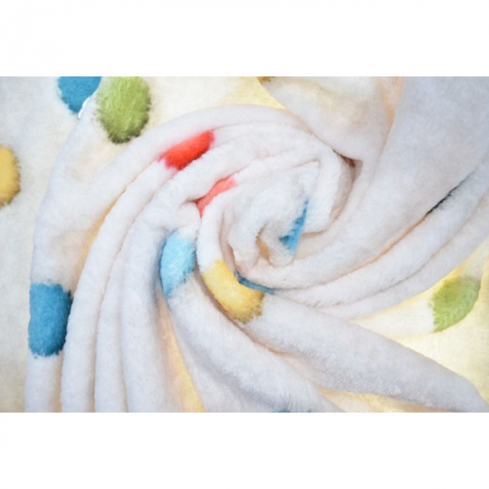 Paturica pufoasa pentru copii 95 x 80 cm Mini Junior 080823, Bej [2]