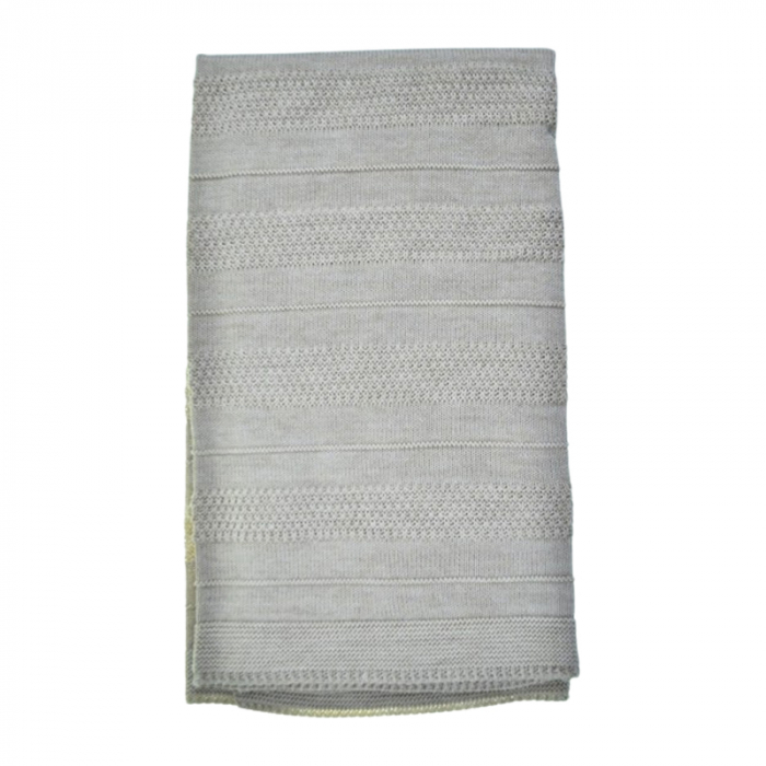 Patura 95 x 85 cm, pentru bebelusi, Mini Junior 4121B, Bej [2]