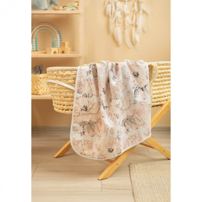 Paturica muselina din bumbac 100 x 80 cm pentru copii Sensillo SILLO-42722, Multicolor [5]