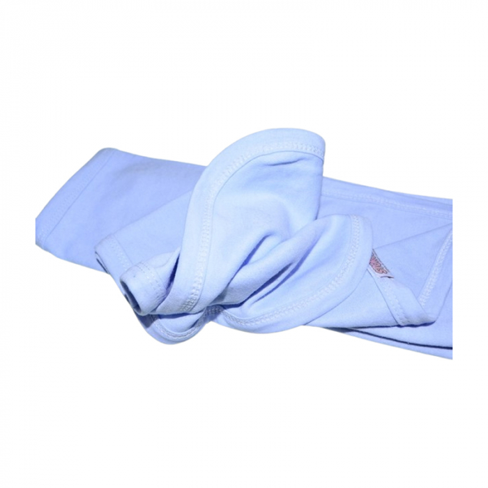 Patura din bumbac 90 x 90 cm, pentru copii, Mini Junior PT0805UA-3, Albastru [3]