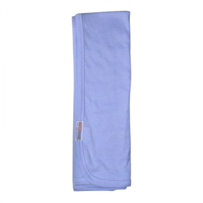 Patura din bumbac 90 x 90 cm, pentru copii, Mini Junior PT0805UA-3, Albastru [2]
