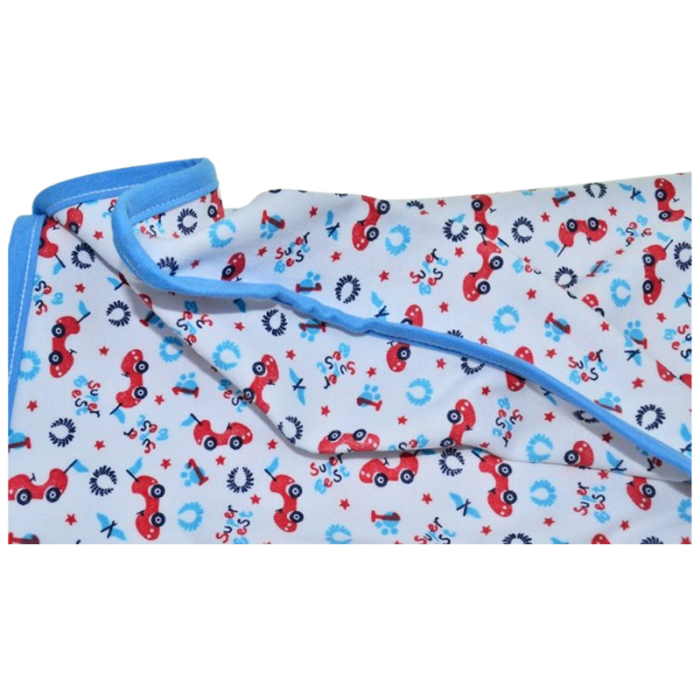 Patura din bumbac cu 2 straturi, 70 x 70 cm, pentru copii, Mini Junior PT1511M, Alb [3]