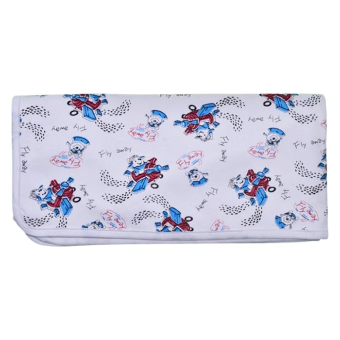Patura din bumbac cu 2 straturi, 70 x 70 cm, pentru copii, Mini Junior PT1511UA, Alb [3]