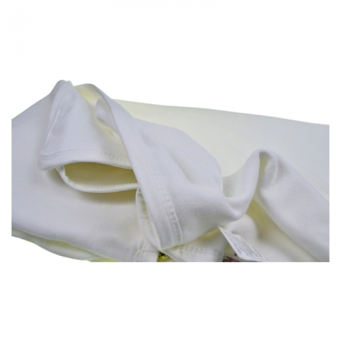 Patura din bumbac cu 2 straturi, 85 x 80 cm, pentru copii, Mini Junior PT0805LA, Alb [3]