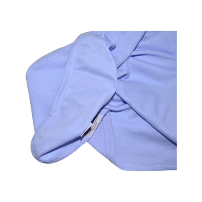 Patura din bumbac cu 2 straturi, 85 x 80 cm, pentru copii, Mini Junior PT0805MA, Albastru [3]
