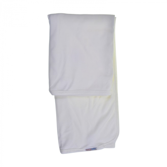 Patura din bumbac cu 2 straturi, 85 x 80 cm, pentru copii, Mini Junior PT0805MR-2, Alb [2]