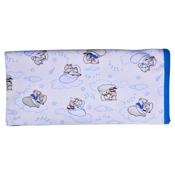 Patura din bumbac cu 2 straturi, 90 x 70 cm, pentru copii, Mini Junior PS1511UA, Albastru [2]