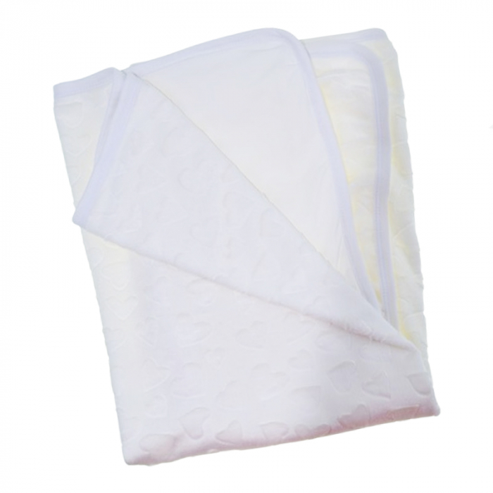 Patura din bumbac pentru copii 2 straturi 80 x 80 cm Mini Junior PBBMJ-07, Roz [1]