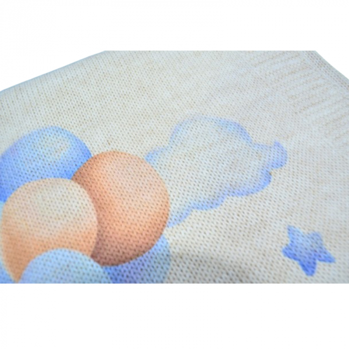 Patura pentru baieti 80 x 90 cm Mini Junior PT-MJ15, Crem [2]