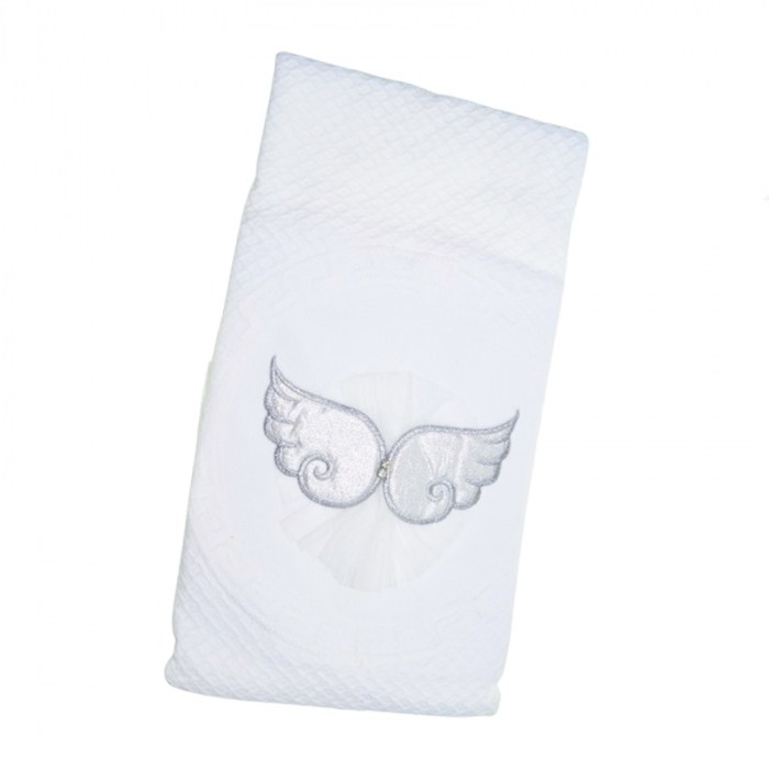Patura pentru copii 85 x 95 cm Mini Junior PT-MJ2, Alb [1]