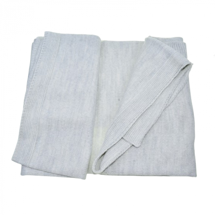 Patura pentru baieti 80 x 90 cm Mini Junior PT-MJ16, Gri [3]