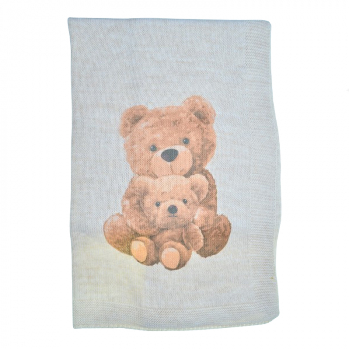 Patura pentru copii 80 x 90 cm Mini Junior PT-MJ17, Crem [1]