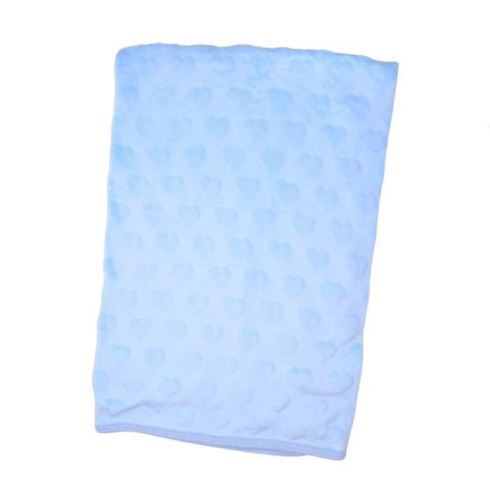 Patura pentru baieti 90 x 90 cm Mini Junior PT-MJ20, Albastru [1]