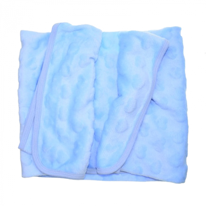 Patura pentru baieti 90 x 90 cm Mini Junior PT-MJ20, Albastru [2]