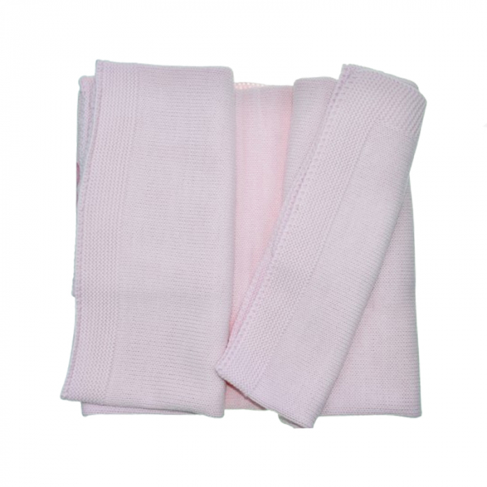 Patura pentru fete 80 x 90 cm Mini Junior PT-MJ19, Roz [2]