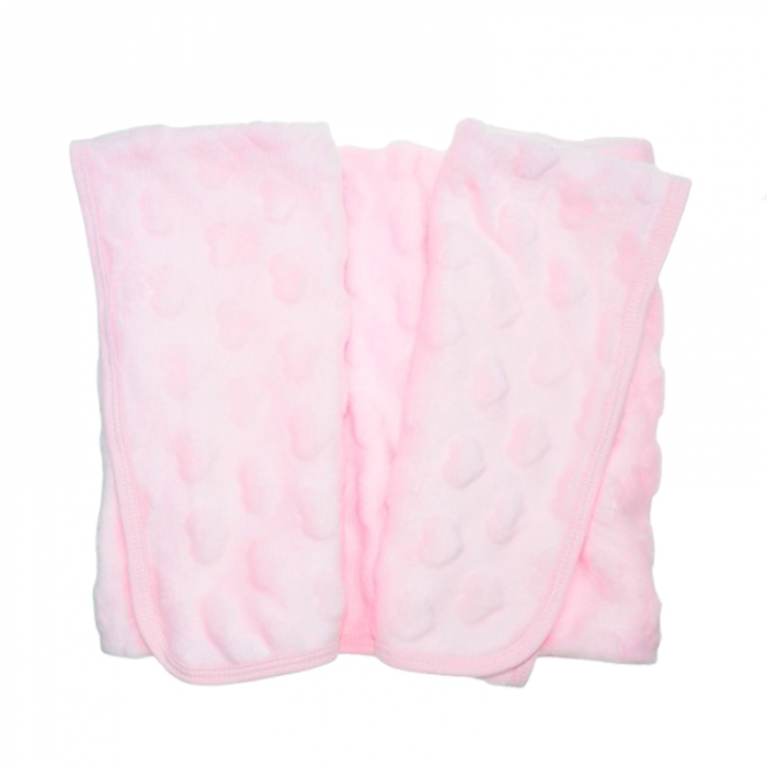 Patura pentru fete 90 x 90 cm Mini Junior PT-MJ21, Roz [2]