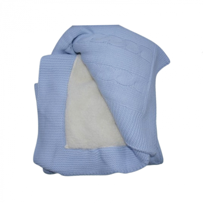 Patura pentru copii 95 x 90 cm Mini Junior PT-MJ37, Albastru [2]