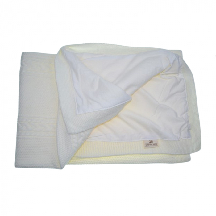 Patura pentru copii 100 x 90 cm Mini Junior PT-MJ25, Crem [2]