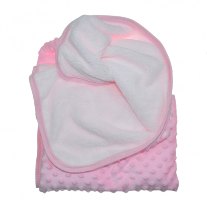 Patura pentru copii 80 x 80 cm Mini Junior PT-MJ42, Roz [2]