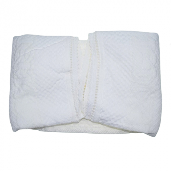 Patura pentru copii 90 x 80 cm Mini Junior PT-MJ44, Alb [3]