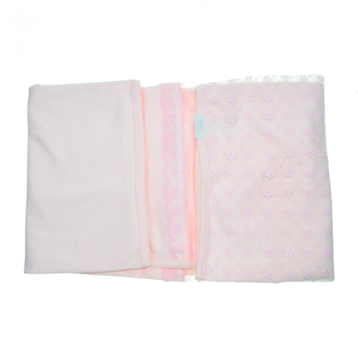 Patura pentru fete 80 x 80 cm Mini Junior PT-MJ7, Roz [3]