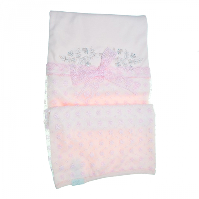 Patura pentru fete 80 x 80 cm Mini Junior PT-MJ7, Roz [1]