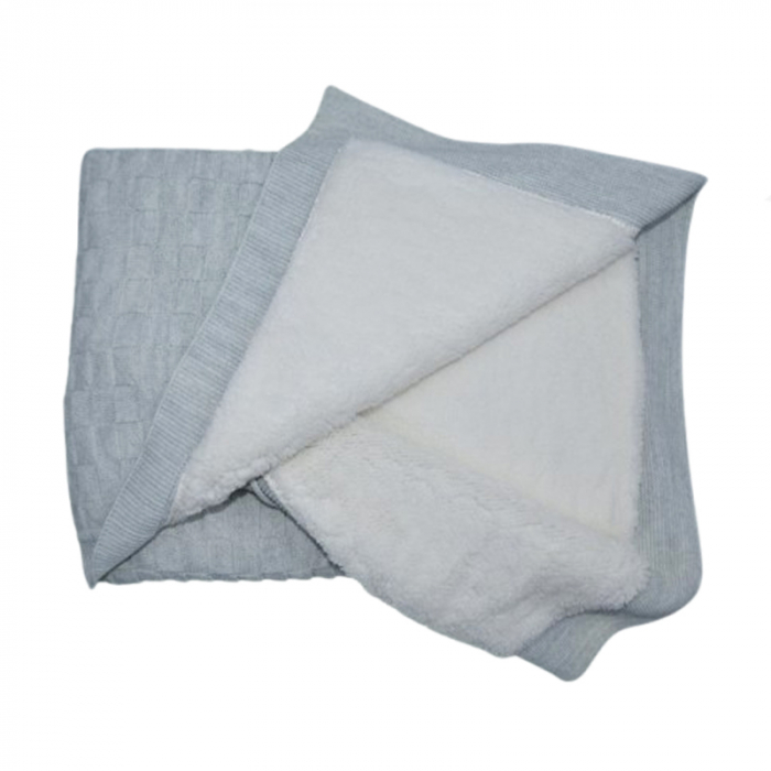 Patura pentru copii 90 x 80 cm Mini Junior PT-MJ33, Gri [2]