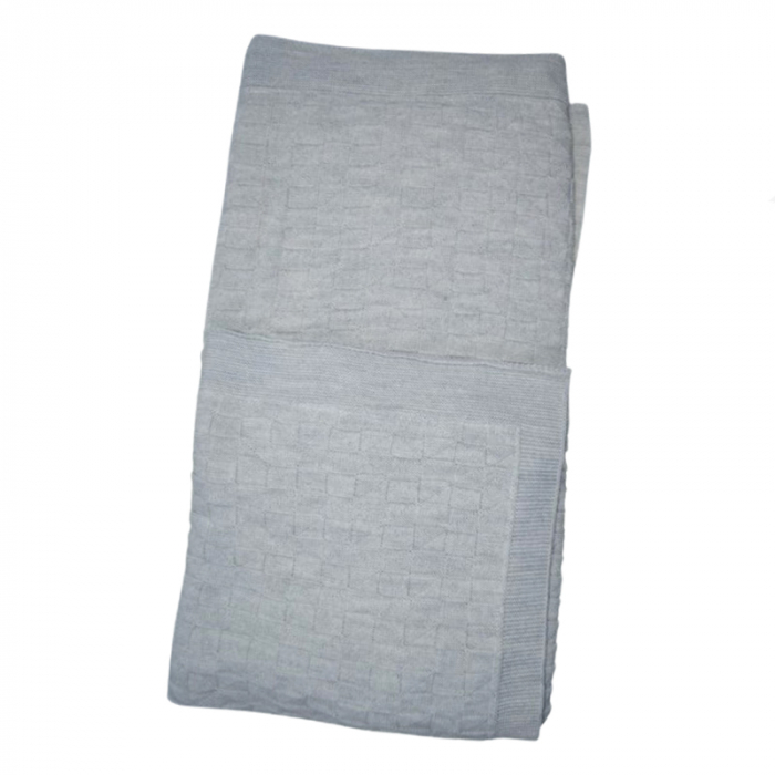 Patura pentru copii 90 x 80 cm Mini Junior PT-MJ33, Gri [1]