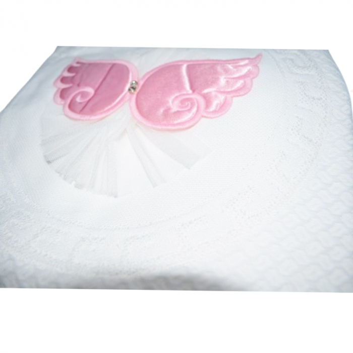 Patura pentru copii 90 x 80 cm Mini Junior PT-MJ45, Alb [2]