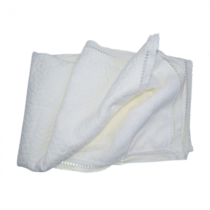 Patura pentru copii 90 x 80 cm Mini Junior PT-MJ23, Alb [2]